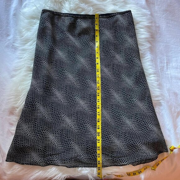 Vintage 90s Patterned Midi Skirt - Picture 3 of 6